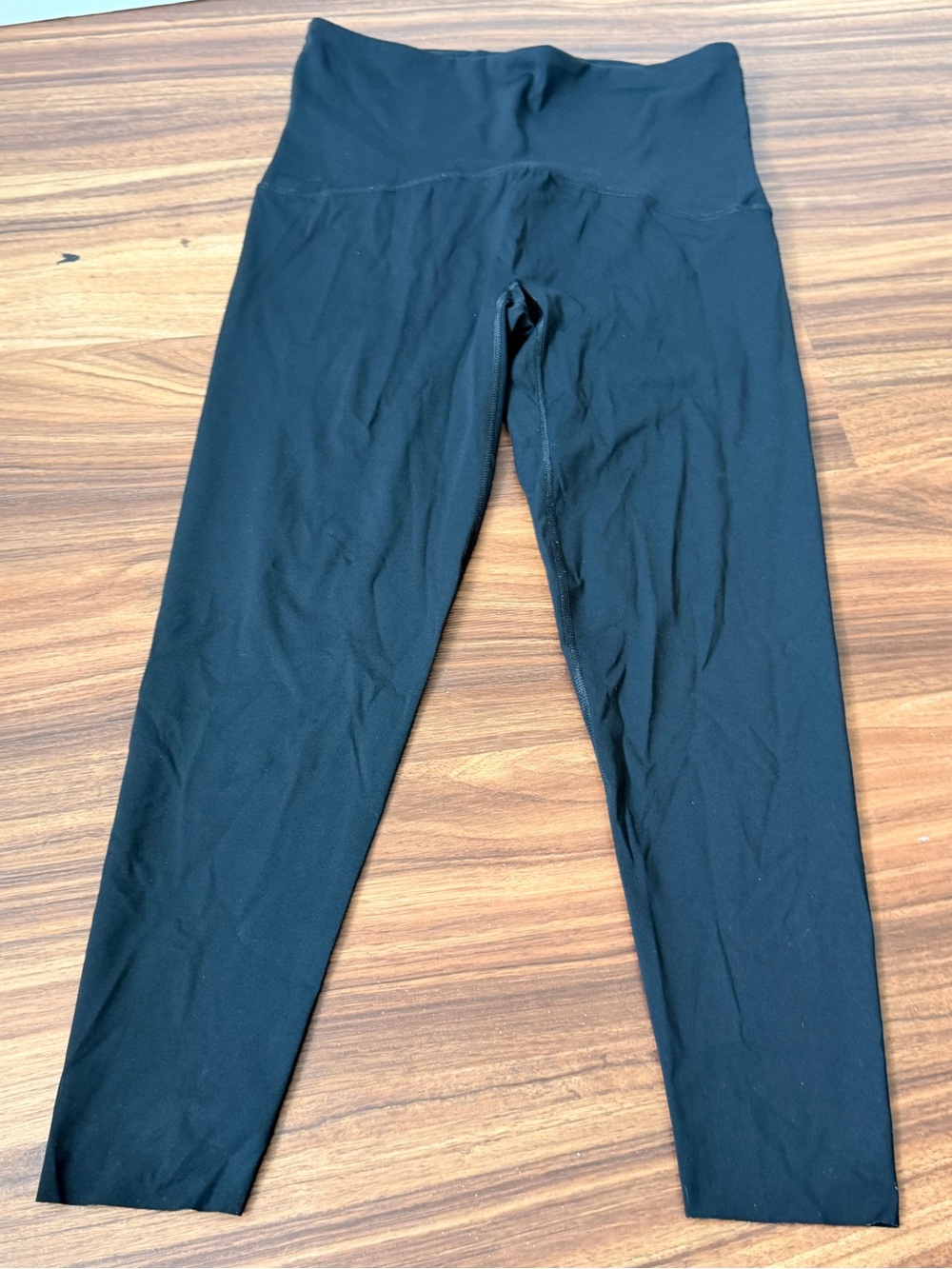 SPANX Black High-Waisted Leggings – XL